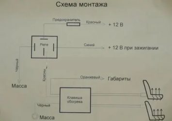 Как подключить подогрев сидений на приоре?