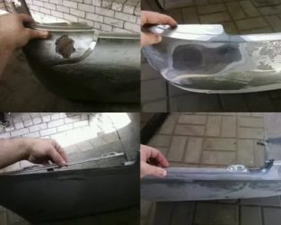 Как запаять трещину на бампере своими руками?